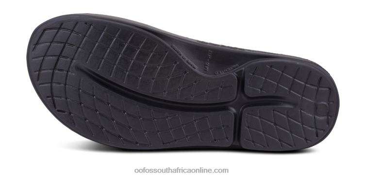 Black Matte 6882D130 Men\'s OOahh Sport Slide Sandal OOFOS