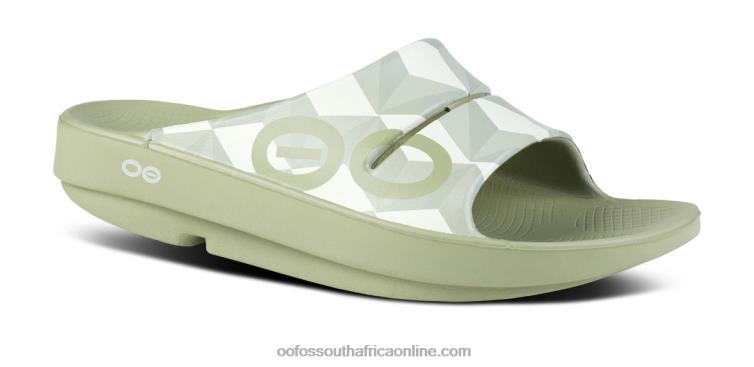 Fractal Sage 6882D114 Men's OOahh Limited Slide Sandal OOFOS