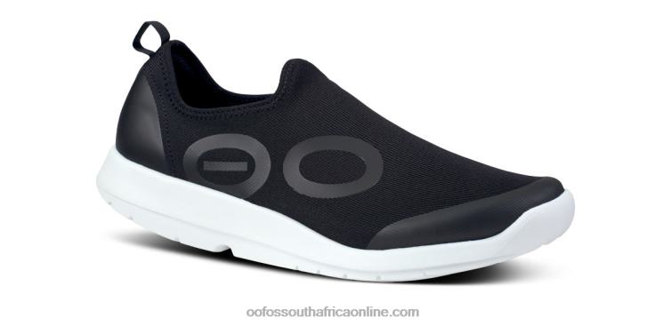 White Black 6882D147 Men's OOmg Sport Low Shoe OOFOS