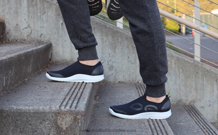 White Black 6882D147 Men\'s OOmg Sport Low Shoe OOFOS