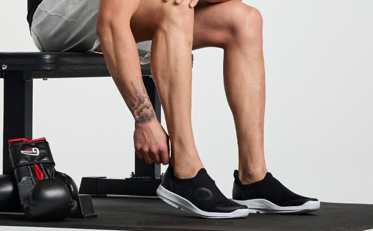 White Black 6882D147 Men\'s OOmg Sport Low Shoe OOFOS