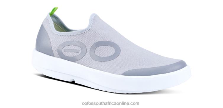 White Gray 6882D153 Men's OOmg eeZee Low Shoe OOFOS