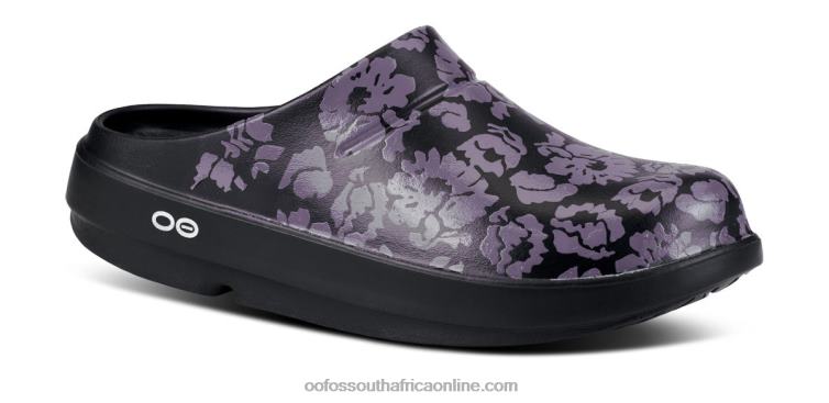 Midnight Tropics 6882D91 Women's OOcloog Limited Edition Clog OOFOS