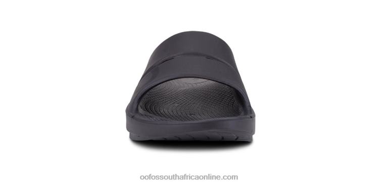 Black Matte 6882D44 Women\'s OOahh Sport Slide Sandal OOFOS