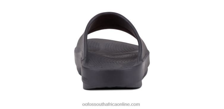 Black Matte 6882D44 Women\'s OOahh Sport Slide Sandal OOFOS