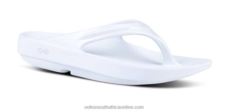 White 6882D43 Women's OOlala Sandal OOFOS