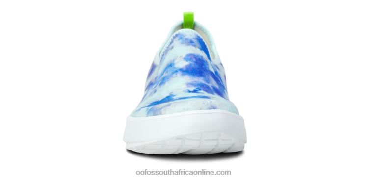 Tie Dye Aqua 6882D73 Women\'s OOmg eeZee Low Shoe OOFOS